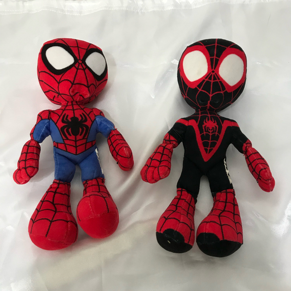 Spider-Man Plush 9” Toy Bundle EUC - Picture 1 of 3